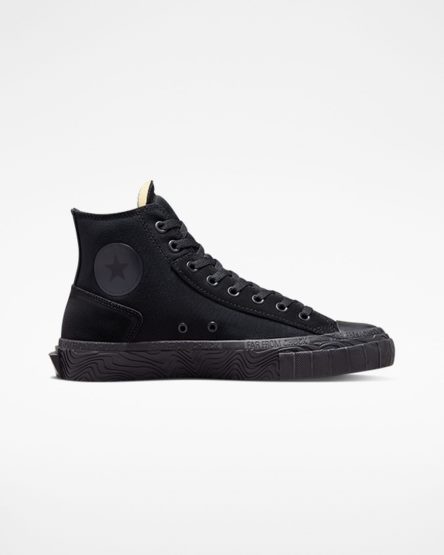 Tenisi Inalti Barbati Converse Chuck Taylor Alt Star Wavy Negrii Gri Inchis Negrii | RO TNGRP742